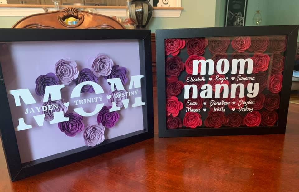 Luxe Floral Shadow Box